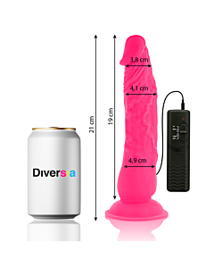 FlexiVibe - Flexibler Vibrator-Dildo 21cm - Rosa