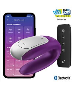 Doppelter Lila-Vibrator für doppeltes Vergnügen