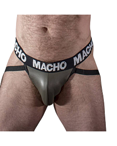 Jockstrap Leder Grau XL