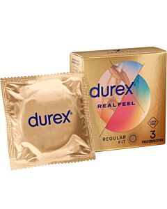 Echte Haut - Packung mit 3 Kondomen