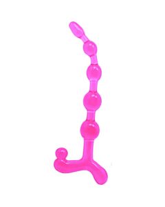 Biegsame rosa Analkugeln BendyTwist