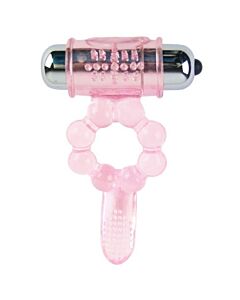 Vibrierender Zungenring in Rosa