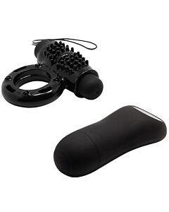 Vibratorring Black Remote Bliss