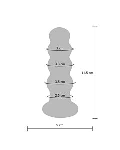 Glänzendes Glasplug