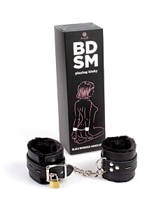 Black Velvet Handschellen