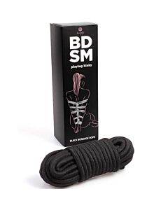 Seil Black Silk Bondage