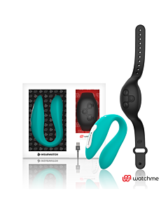Vibrator Watchme Dual Tech Aqua/Schwarz