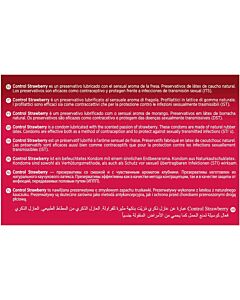 Pack Erdbeeren 144: Anpassbare Kondome