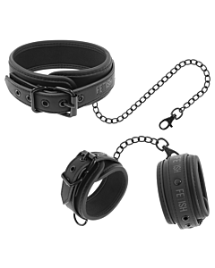 Halsband und Handschellen Vegan Bondage Set