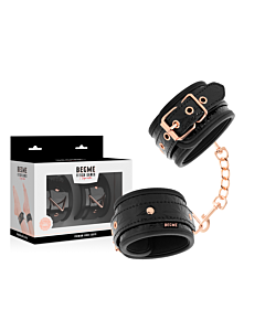 Handschellen aus Neopren Schwarz Fußfesseln