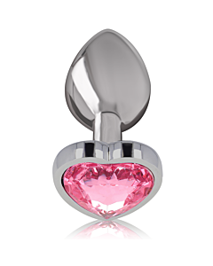 Anal Plug aus Aluminium Herz Rosa - Intensiv