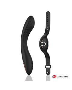 Kontrollkurven - Fernbedienungs-Vibrator WatchMe Schwarz/Gold