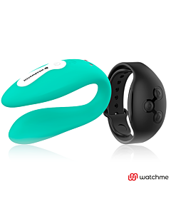 Vibrator Watchme Dual Tech Aqua/Schwarz