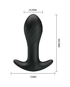 Vibrator Anal Black Velvet