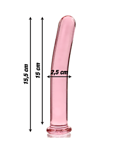 Dildo Glas Rosa Nebula