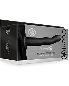 Gebogener Riemen Schwarz 20cm