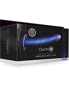 Blauer Hohlflechtzopf