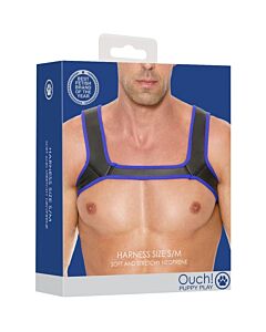 Geschirr aus blauem Neopren PuppyFlex