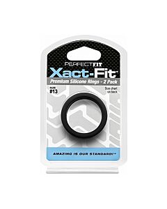 13 xact-fit Cockring 2er Pack - schwarz