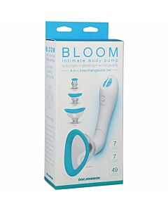 Bloom - Saugnapf für Klitoris und Nippel / Türkis, Weiß