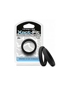 13 xact-fit Cockring 2er Pack - schwarz