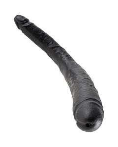 König Doppel schwarzen Schwanz Dildo 40,6 cm