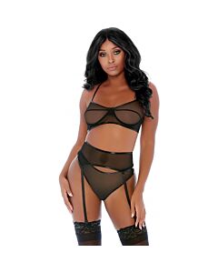 Set Dessous Kontrast Noir