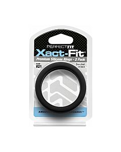 Pack Xact-fit: Silikonringe 20cm - Schwarz