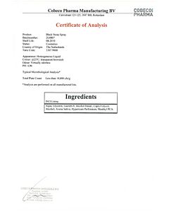 Schwarzer Verzögerungsspray