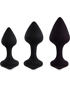 Feelztoys - Bibi Butt Plug Set 3 Stück schwarz