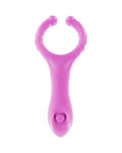 Penisring mit Klitorisstimulator lila