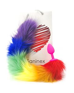 Saninex Sensation Schwanz Butt Plug Regenbogen