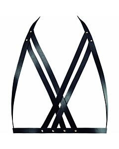 Indiskreter Schmuck Labyrinth Halfter BH Geschirr schwarz