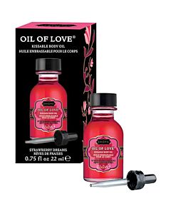 Kamasutra küssbares Öl der Liebe spielt Erdbeerträume 22 ml voraus