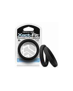 Pack Xact-fit: Perfekte Passform Ringe (Schwarz)
