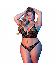 Bralette mit verstellbaren Trägern - schwarz