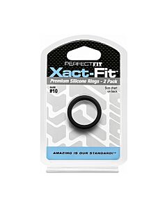 Pack Xact-fit: Schwarze Silikonringe