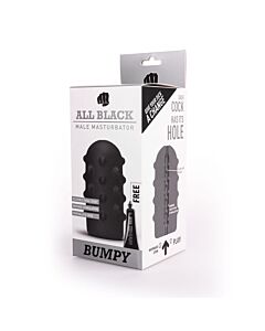 Masturbator Bumpy Schwarz 17 cm