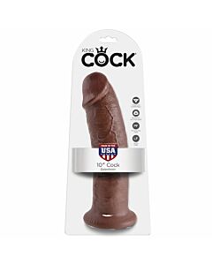 König 10 Cock 'Penis 25,4 cm braun