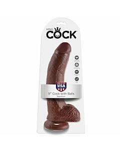 König Hahn 9 'realistische Penis braun 229cm