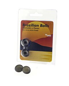 2 Brasilianische Bälle Explosion von Aromen Erregendes Gel Intensives Fresh-Effekt - Intensive Massage und Vergnügen