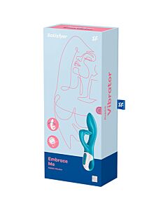 Vibrator Satisfyer Embrace Me Türkis - G-Punkt und Klitoris Stimulator, USB aufladbar, wasserdicht IPX7, weiches Silikon, 2 Motoren