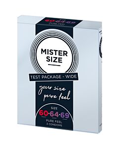 Pack Pure Sensation - Kondome Mister Size