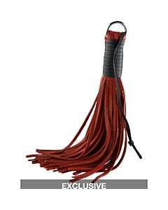 Peitsche aus seidigem rotem Leder