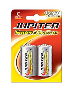 Alkaline Batterien 1,5V x2 Jupiter LR14|C - Blister 2 Stk