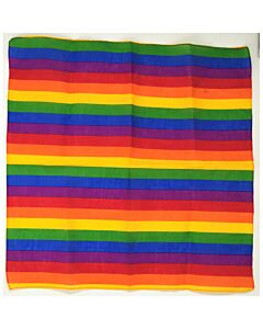 Regenbogen-Tuch 50x50cm - Baumwolle LGBTQ+ Stolz