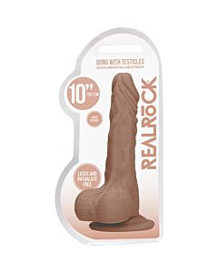Dildo Real Feel 10'' - Weiche Haut-Tan