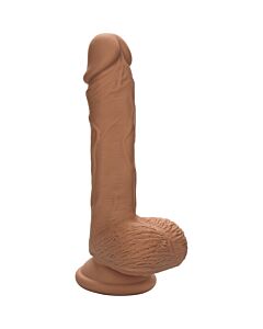 Doppeldichte braune Dildo 17,75cm