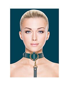 Grünes Halsband "Halo" BDSM