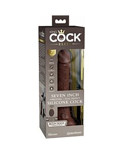7 Zoll 2 Dichte Vibe Penis - Braun